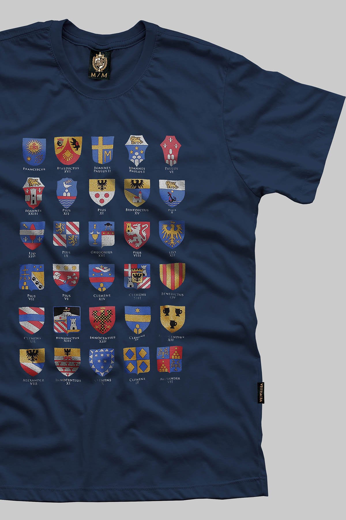 Camiseta 30 Brasões Papais