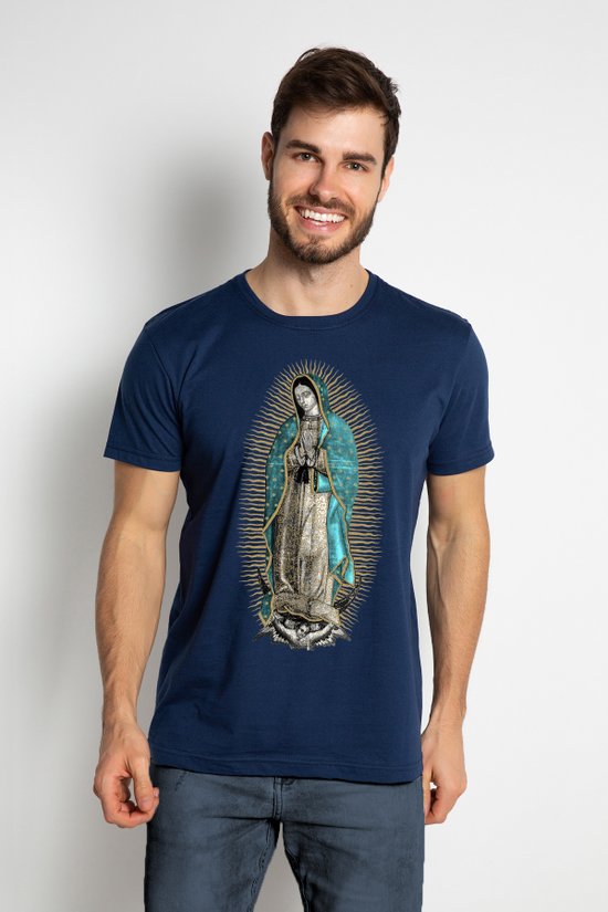 Camiseta Nossa Senhora de Guadalupe Azul Marinho