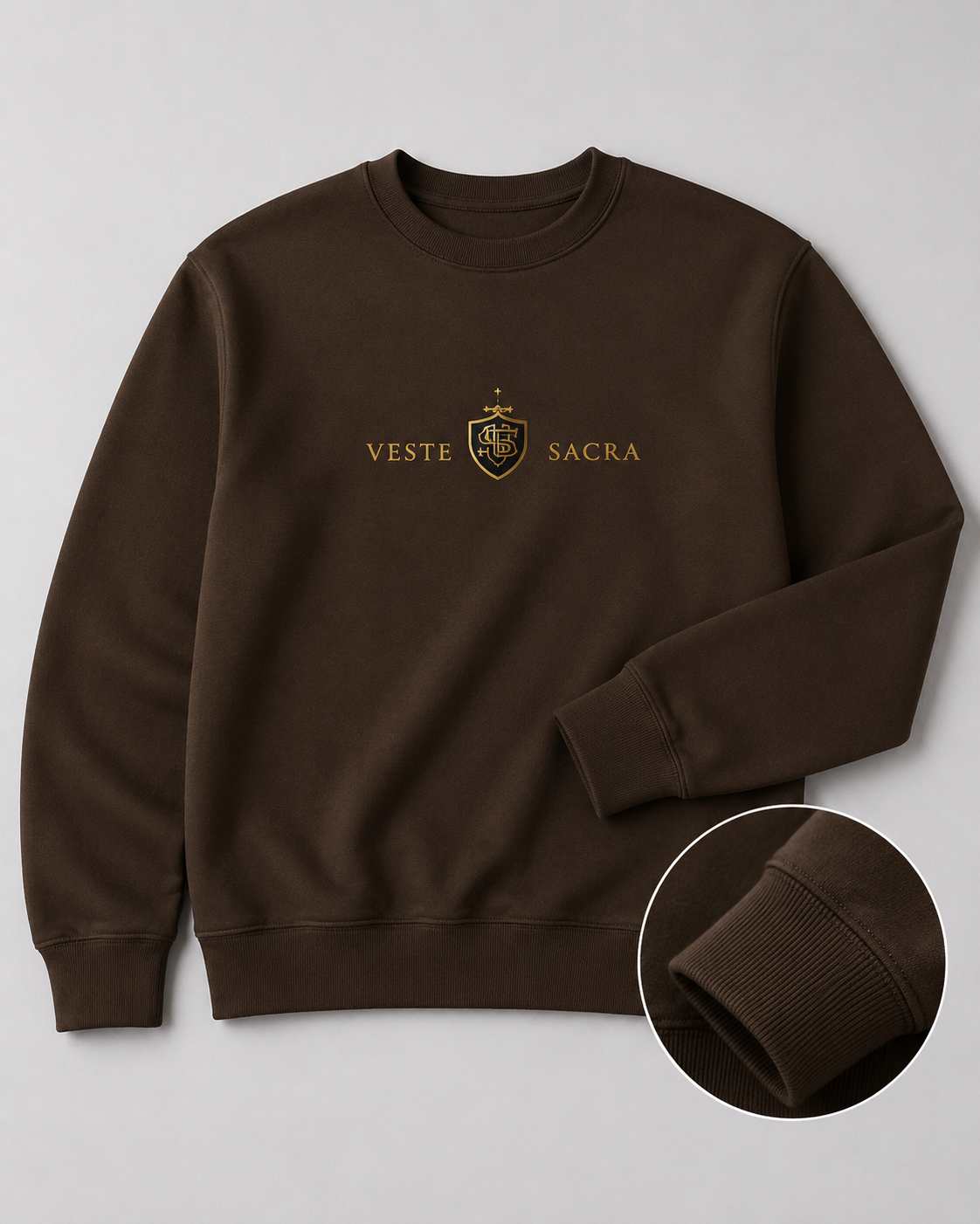Detalhe da estampa VESTE SACRA